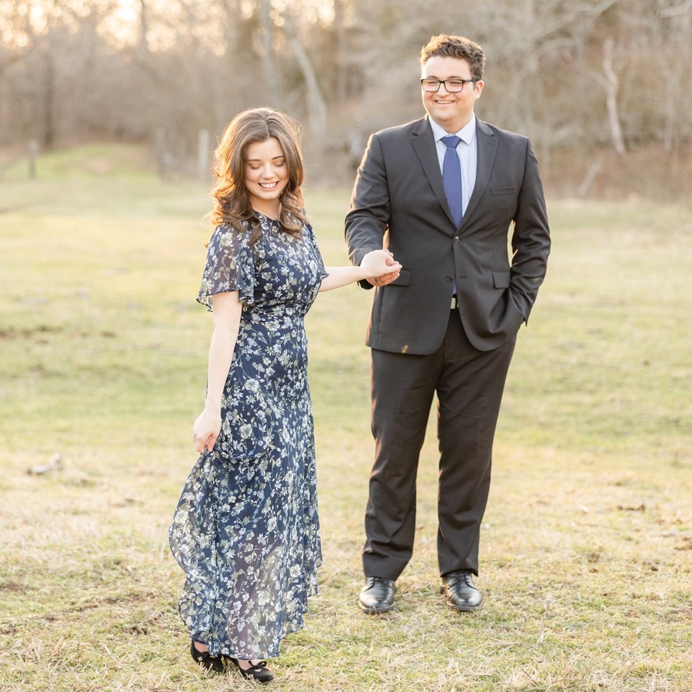 ASTR The Label navy floral dress. NWT